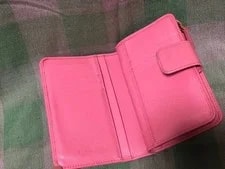 Prada Metal Folding Wallet Geranio From Japan 4