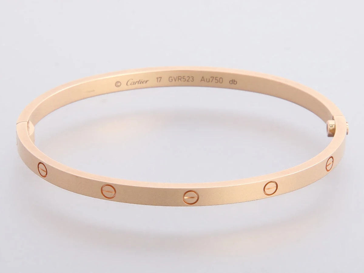 Cartier Small 18K Rose Gold Love Bracelet 17 2