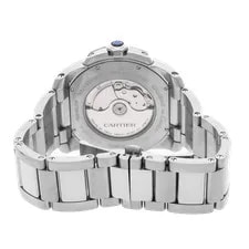 Cartier Calibre de Steel Auto 42mm Silver Dial Bracelet W7100013 4