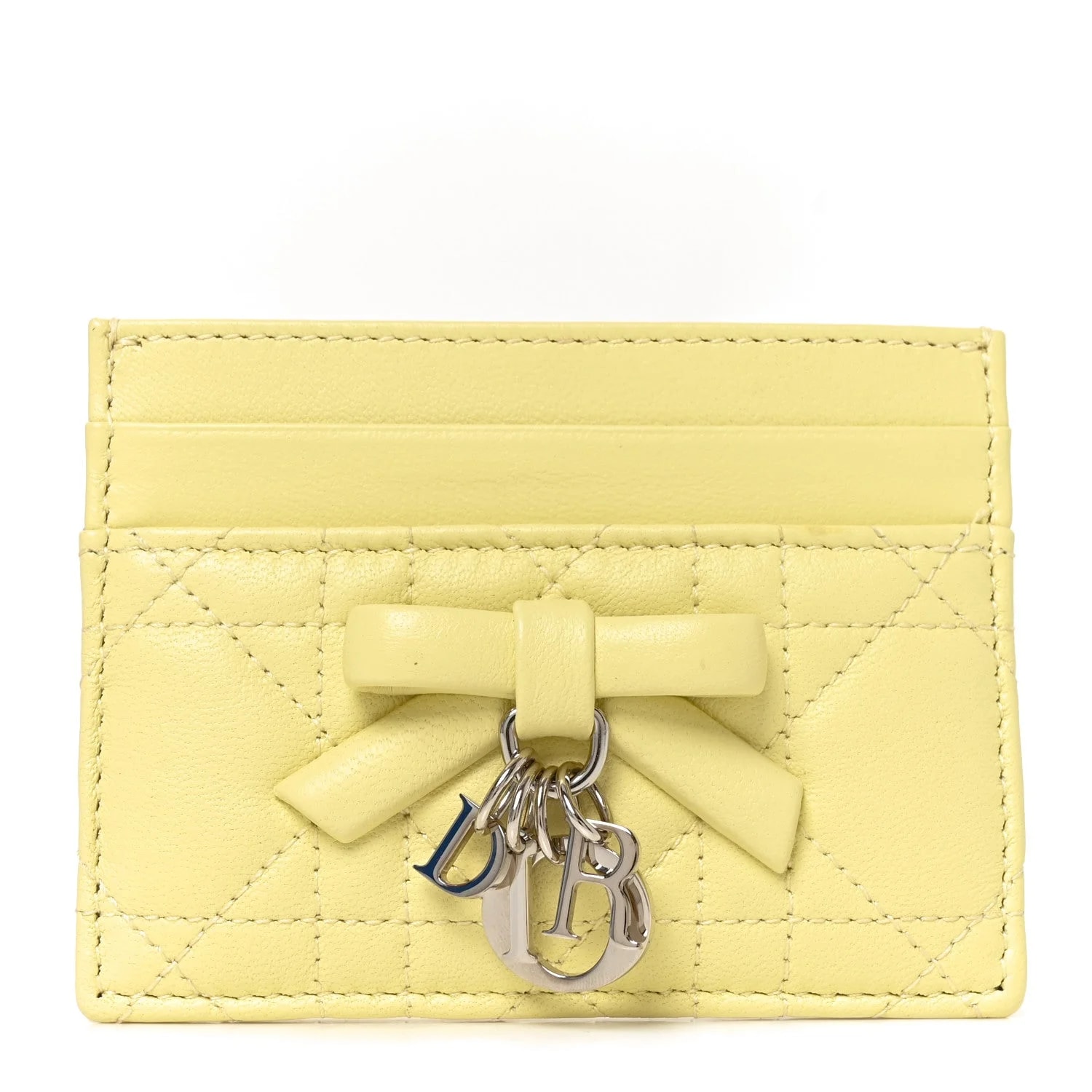 Dior — Lady Dior Fressia Card Holder Mimosa — Accessory — resale