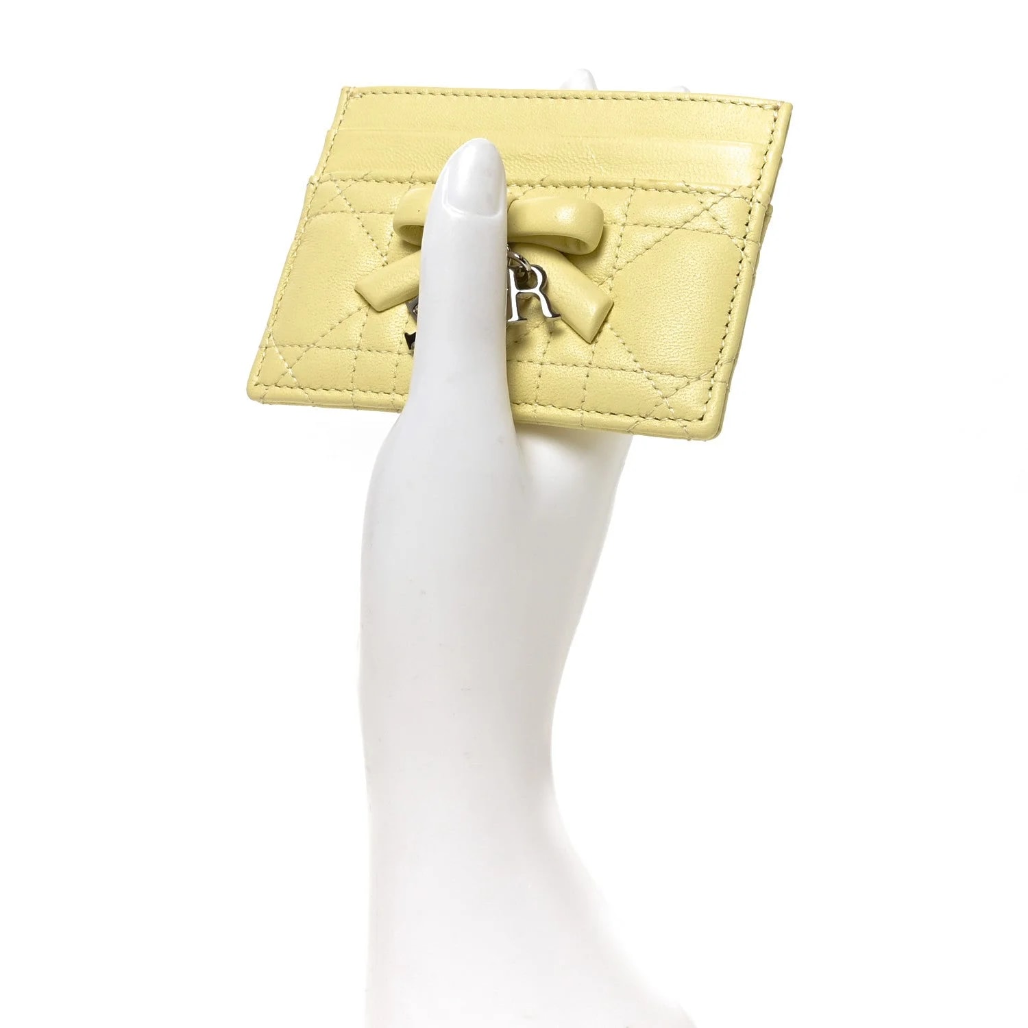 Lady Dior Fressia Card Holder Mimosa 2