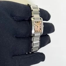 Cartier Tank Francaise 20mm Pink MOP Dial Ref# W51028Q3 3