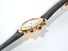 Cartier Chronograph Pasha W30X7651 18K Yellow Gold 38mm White Dial #CGW402 4