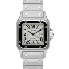 Cartier — Cartier Santos Galbee 2319 With 29mm Steel Case and Silver Dial. Excellent Co... — Watch — resale