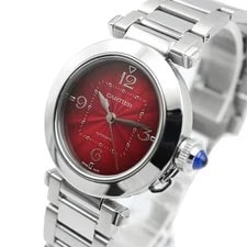 Cartier Pasha de Red WSPA0031 35mm #TGW144 3