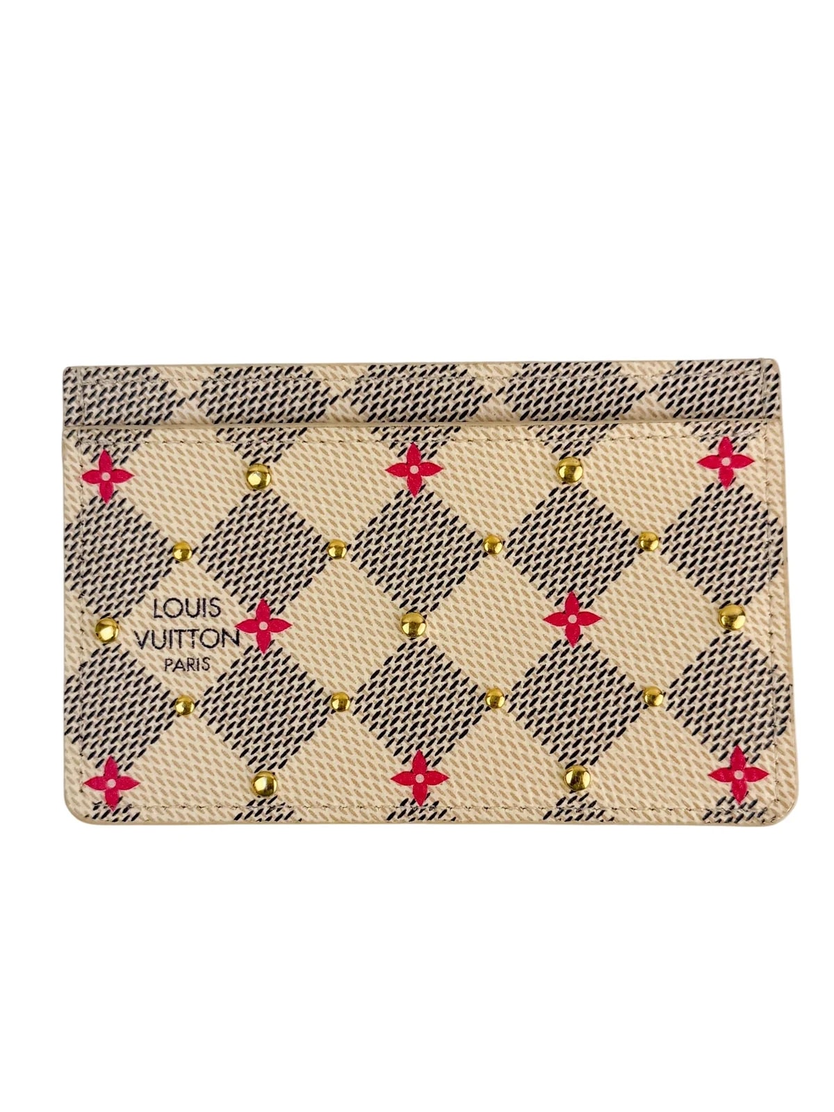 Louis Vuitton Studded Flower Card Holder 4
