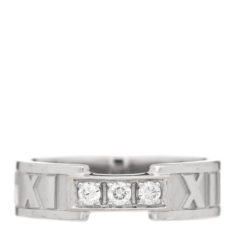 Tiffany & Co. — 18K White Gold Atlas 53 6.5 — Jewelry — resale