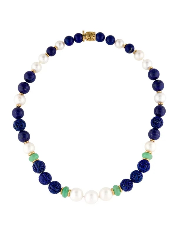Seaman Schepps — 18K , & Chrysoprase Bead — Jewelry — resale