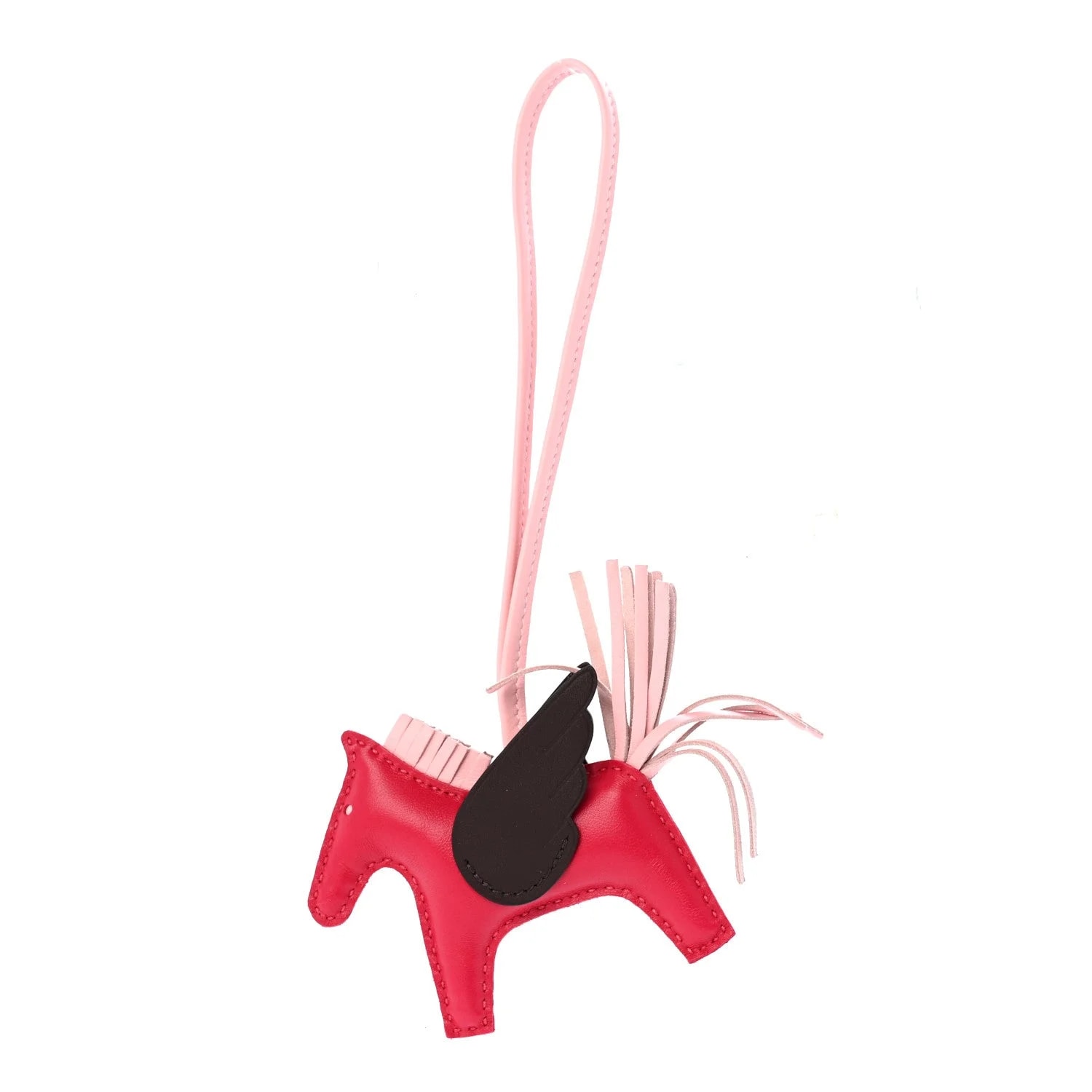 Hermès — Milo Grigri Rodeo Pegase Horse Bag Charm Framboise Sakura Sellier — Accessory — resale