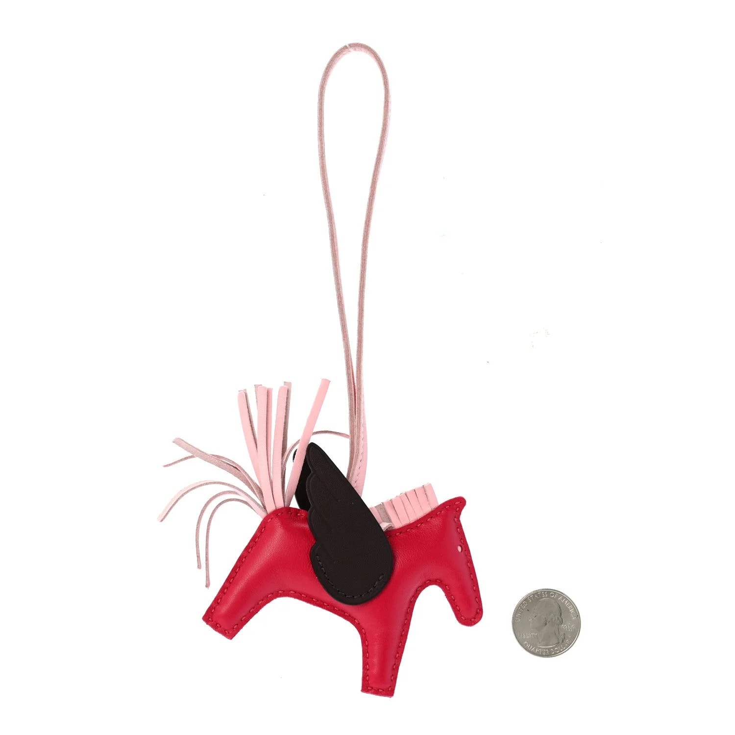 Milo Grigri Rodeo Pegase Horse Bag Charm Framboise Sakura Sellier 2