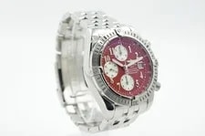 Breitling Chronomat Evolution 44mm a13356 Red Factory Dial 2005 With 3