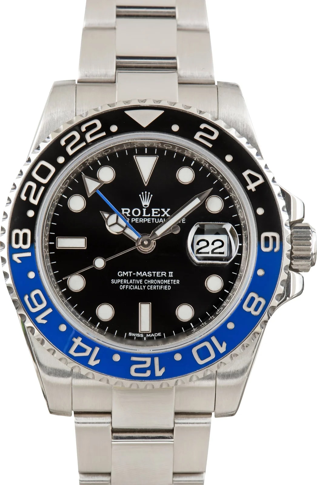 Rolex — Stainless Steel Rolex GMT-Master II Batman Ref 116710BLNR — Watch — resale
