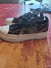 Dolce & Gabbana — Dolce & Gabbana Leopard DG Logo Size 37 1/2 (US 7 - 7.5) Shoes — Sneaker — resale