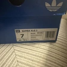 Adidas Originals Samba XLG J Core Cloud Gum Shoes 7 3