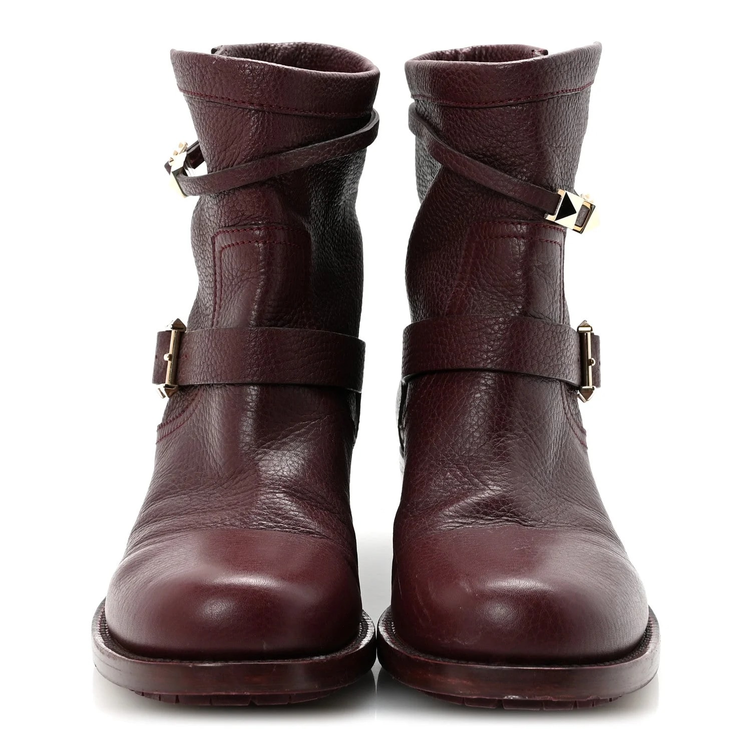 Pebbled Rockstud Biker 40 Rubin 3