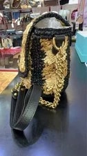 Gucci Marmont Woven Straw Chain 2
