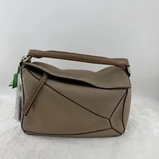 Loewe — Loewe Puzzle Unique Geometric Lines Embossed - Excellent #FI1HZH — Handbag — resale