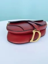 Dior D Logo Saddle Flap Crossbody 4