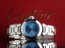 Cartier Miss Pasha 1st Anniversary Model Blue Dial W3140024 Newly Finishe 3