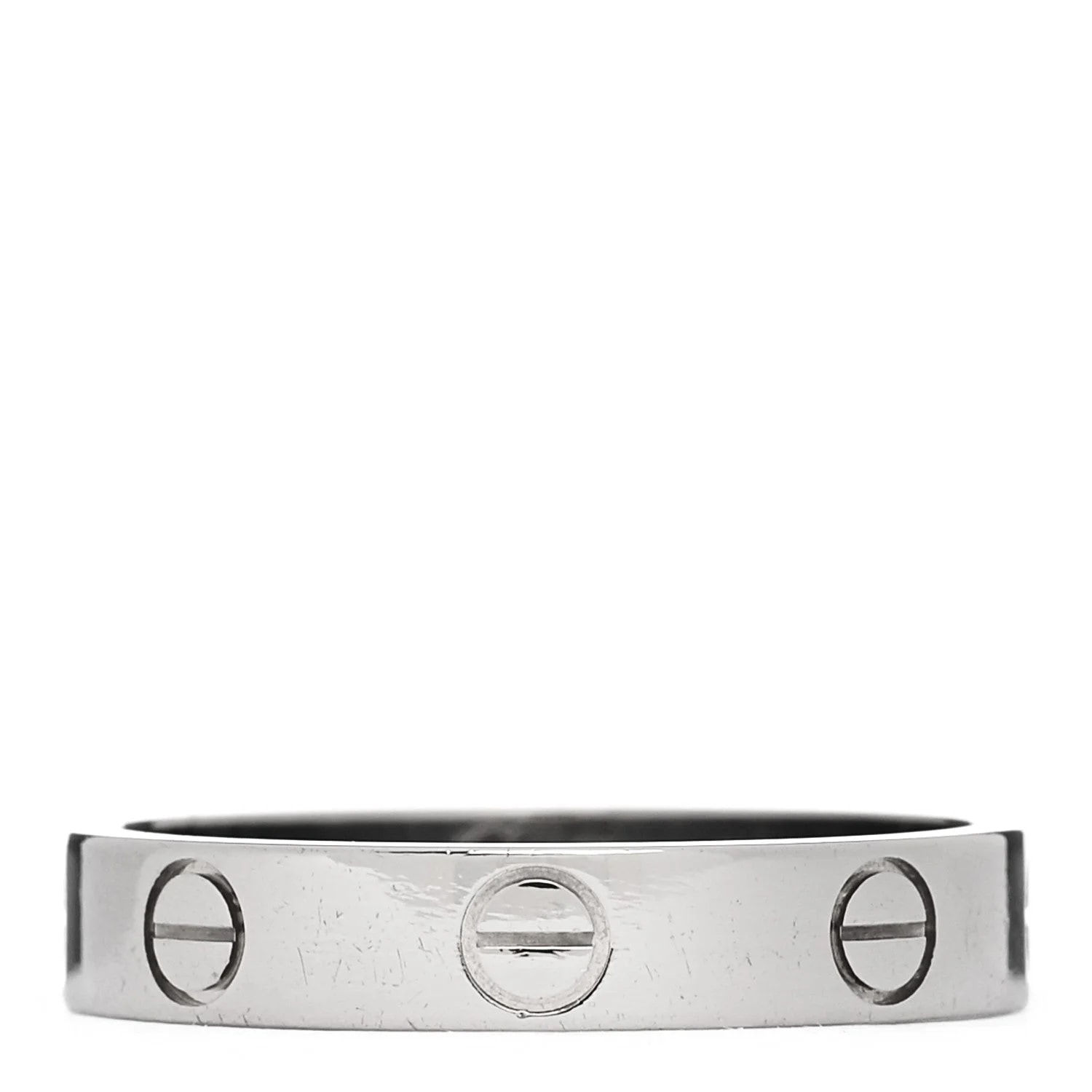 Cartier — 18K White Gold 3.5mm Love Wedding Band 53 6.5 — Jewelry — resale