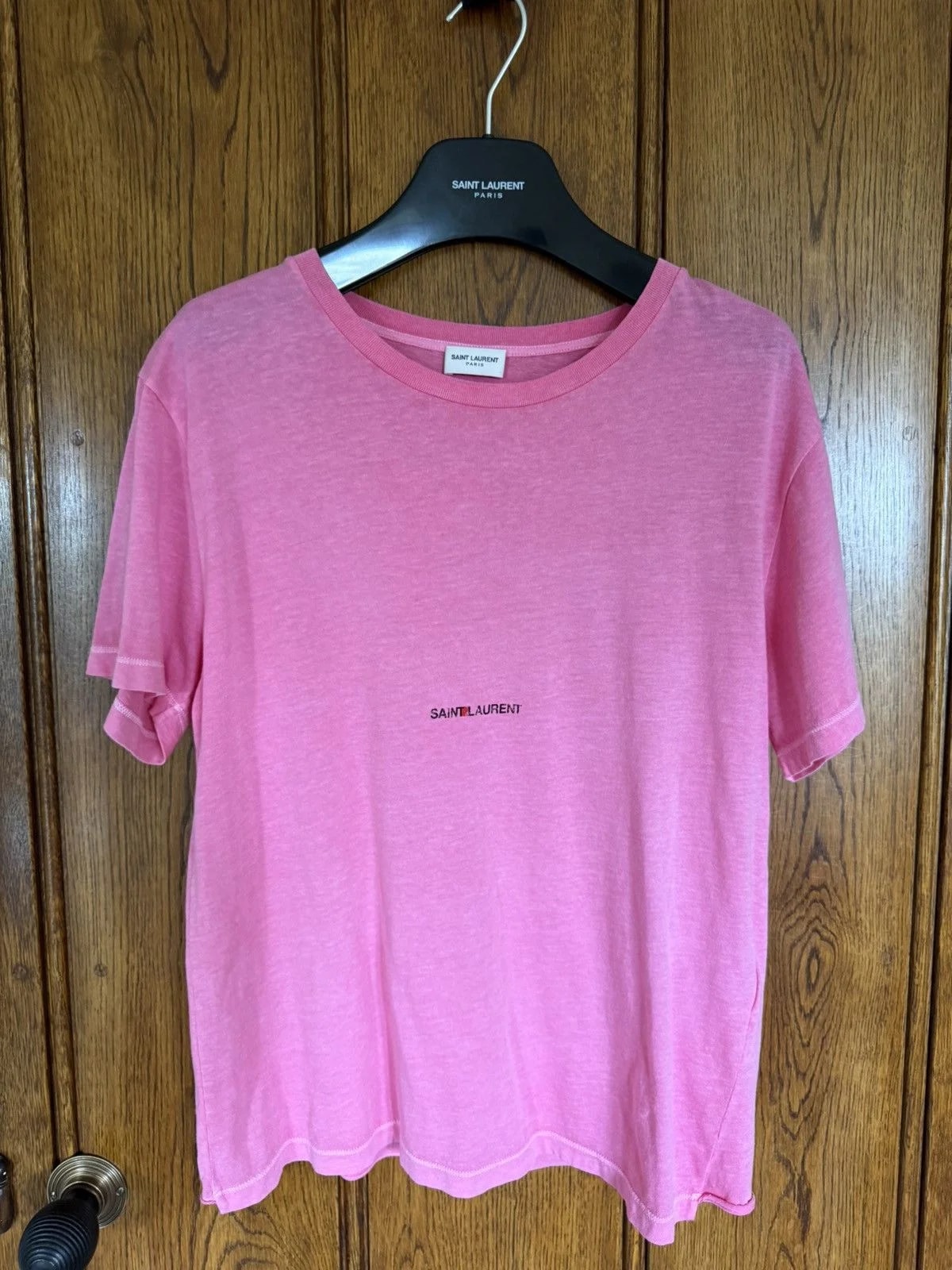Saint Laurent — $550 Saint Laurent Rive Gauche Logo T Shirt M Grail — streetwear — resale