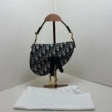 Dior — Dior Saddle Embroidered Monogram Print Magnetic Buckle - Very Good #OA76IL — Handbag — resale
