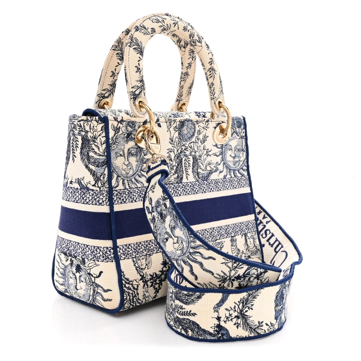 Embroidered Soleil Medium Lady D-Lite 3