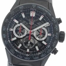 TAG Heuer — TAG Heuer Carrera CBG2A90 Automatic 45mm Box Papers Clear Chronograph — Watch — resale