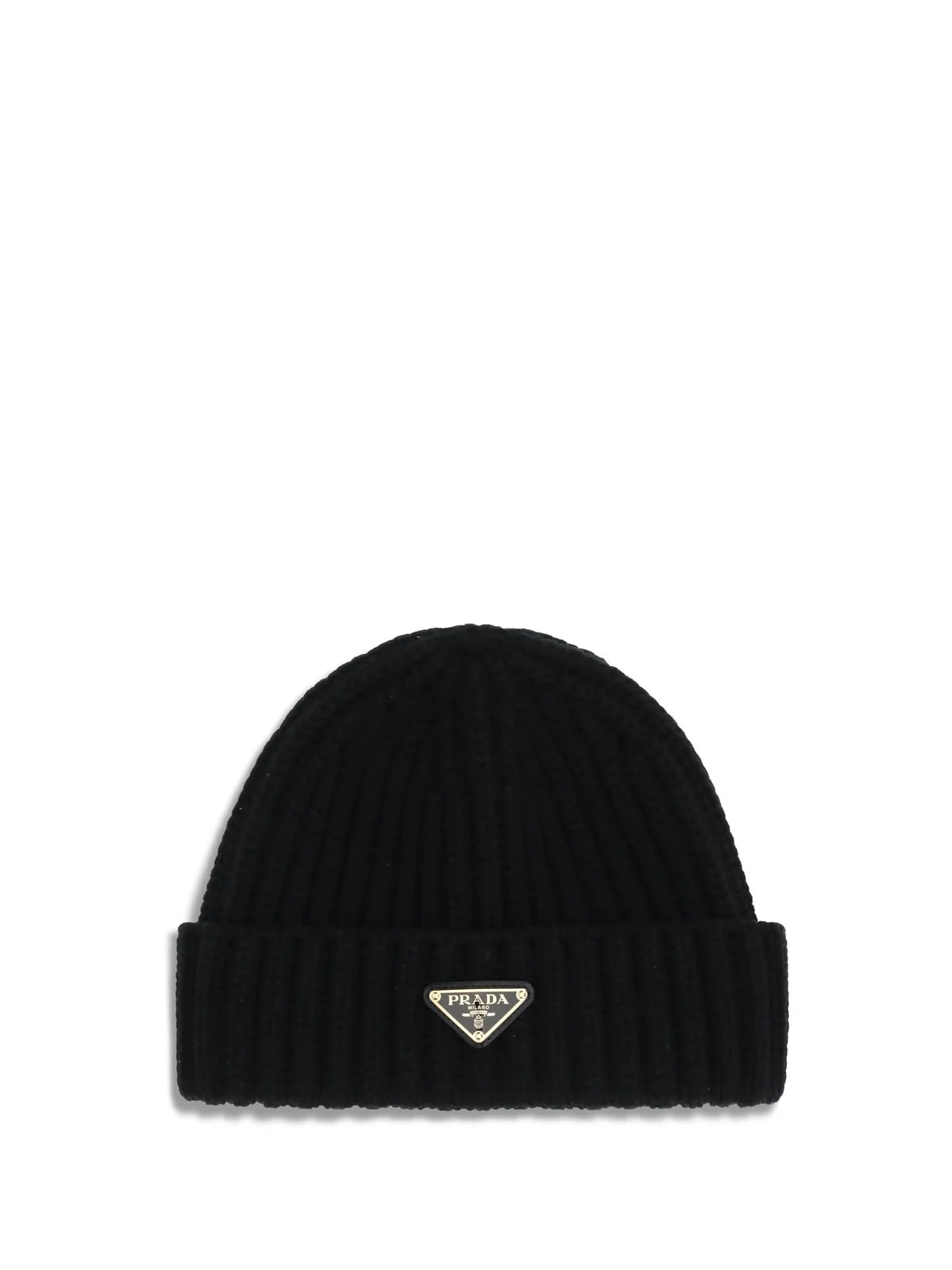Prada — Prada 1hc3902dzl Virgin Ribbed Beanie — Ovis Aries Beanies — Accessory — resale