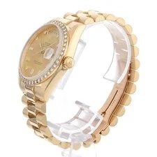 Rolex Day Date Bezel Diamond 8P Diamond 2P Baguette Diamond 18348A Champagne... 2
