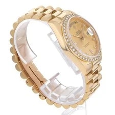 Rolex Day Date Bezel Diamond 8P Diamond 2P Baguette Diamond 18348A Champagne... 3