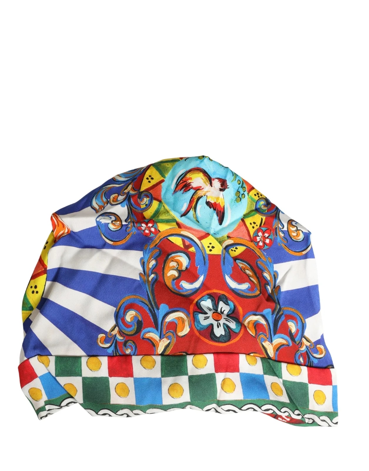 Dolce & Gabbana Carretto Motif Turban Headwear Hat 3