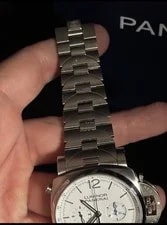 Panerai Luminor Chronograph White Dial PAM01548 3
