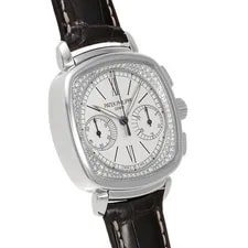 Patek Philippe Complications Chronograph 7071G-001 Silver / Diamond White #W140 3