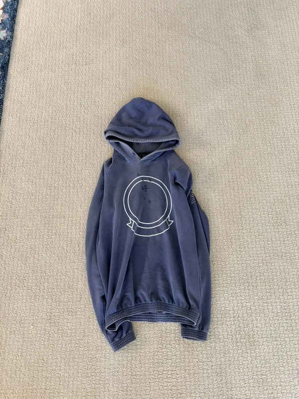 Number nine blue shield emblem bullet hole hoodie 2