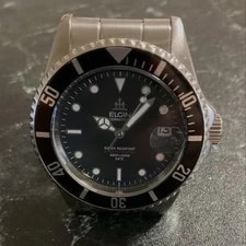 Elgin Automatic Diver 200 Black Working 2
