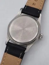 Gent's Tudor Oyster Prince 34 Steel 'White Tuxedo' 7950 FWO 1958 BIG Rose cal390 4
