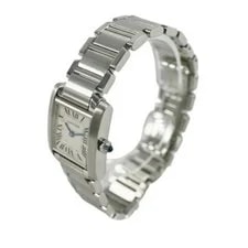 Cartier Tank Francaise SM Quartz Stainless Steel Ivory Dial 4