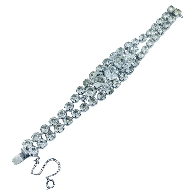 Eisenberg — Eisenberg Signed Tone Rhinestone Bracelet — Jewelry — resale