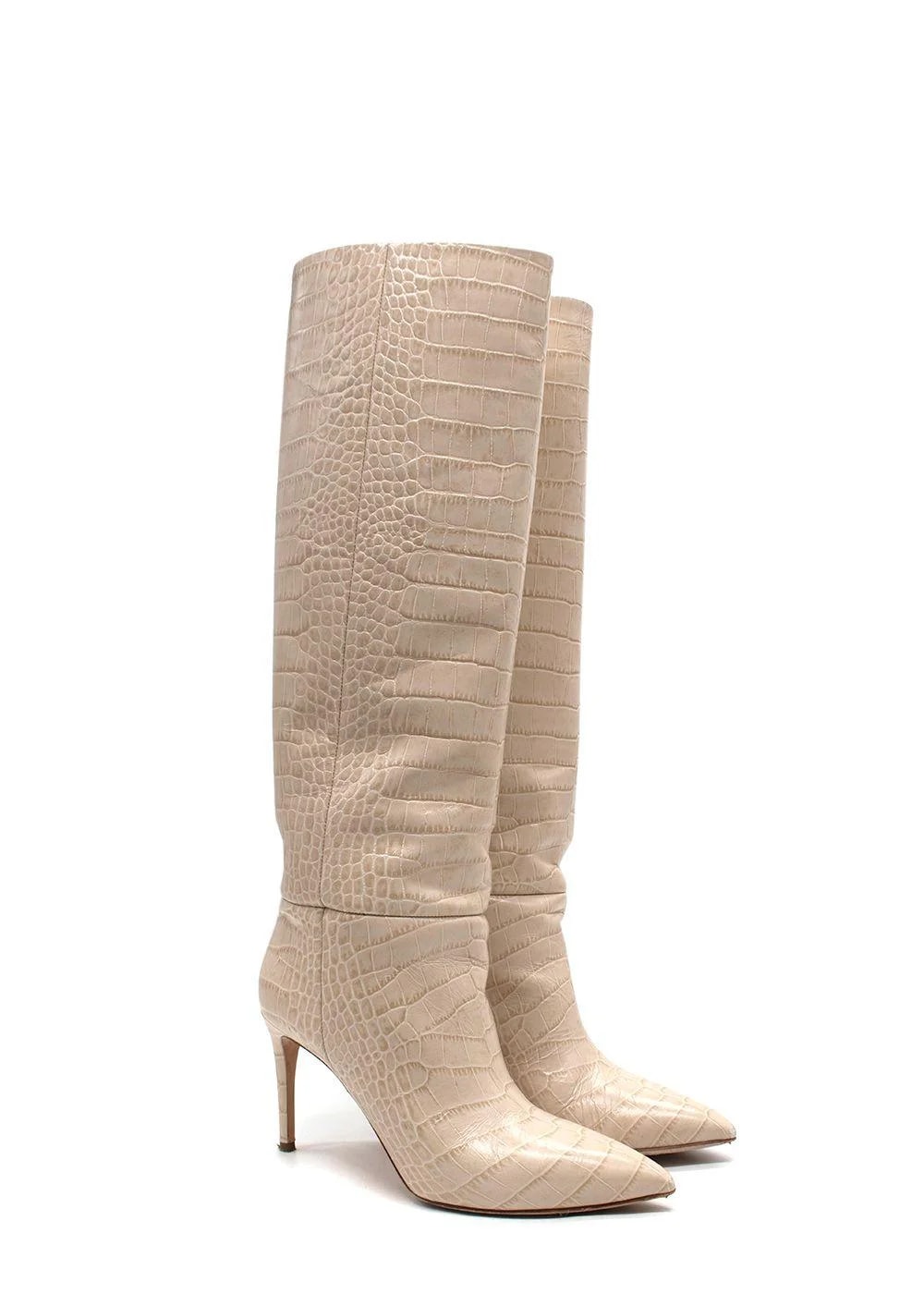 Paris Texas — Paris Texas -Embossed Knee High — Designer Shoe — resale