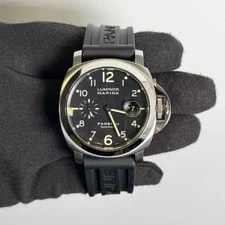 Panerai Luminor Marina Acciaio 44mm Black Dial Ref# PAM00164 2