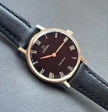 Omega Geneve Manual Hand-Winding Roman Dial 1970s 2