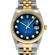 Rolex — Rolex Datejust 16233G Blue Gradient/diamond 728256 — Watch — resale