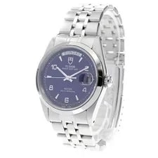 Tudor Prince Date-date 76200 35mm SS Blue Dial Automatic #C137 2