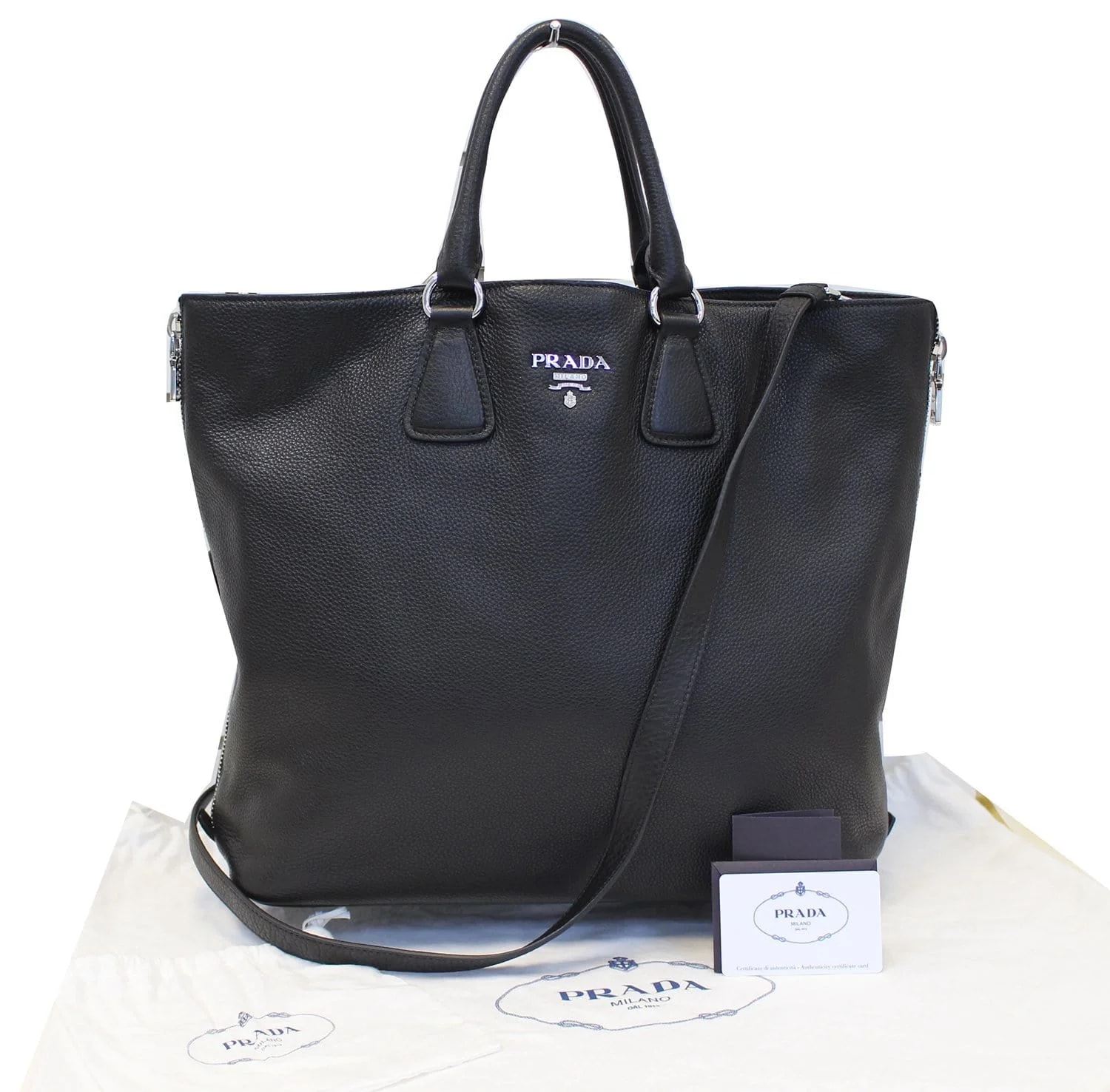Prada — Prada Vitello Phenix Convertible — Handbag — resale