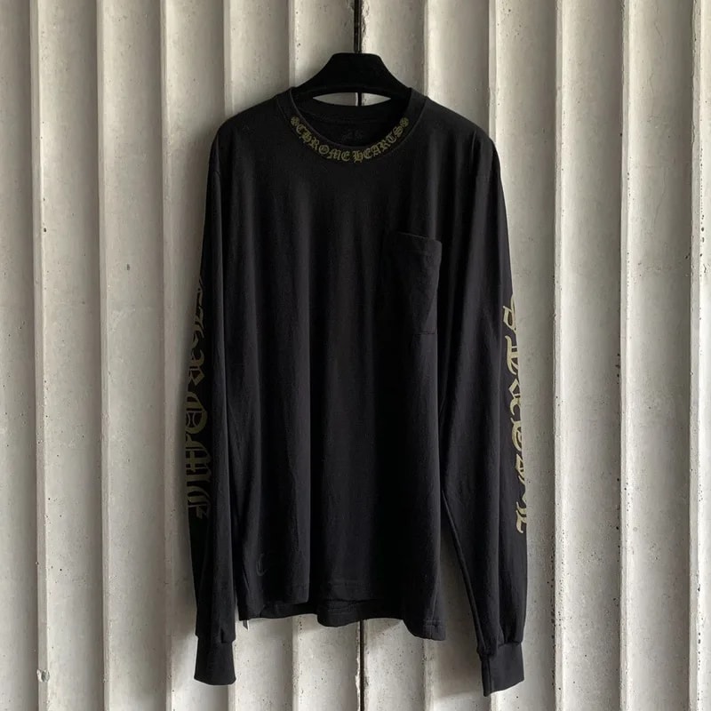 Chrome Hearts — Hearts Long Sleeve Neck CH Script — streetwear — resale