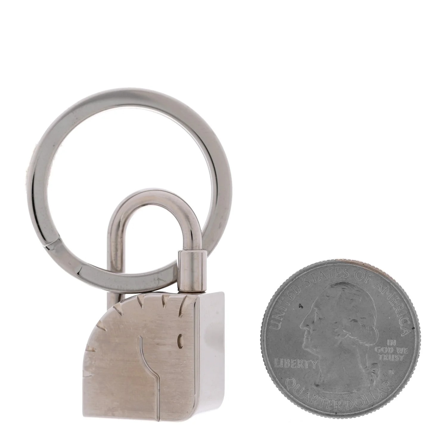 Palladium Cadenas Horse Key Ring 2