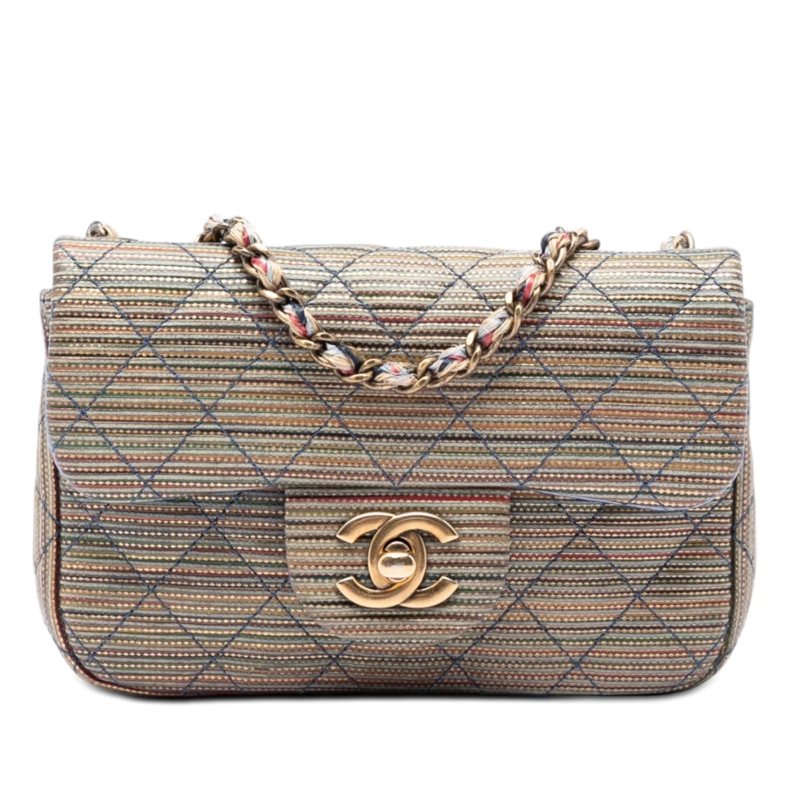 Chanel — Paris Seoul Metallic Striped Flap — Handbag — resale