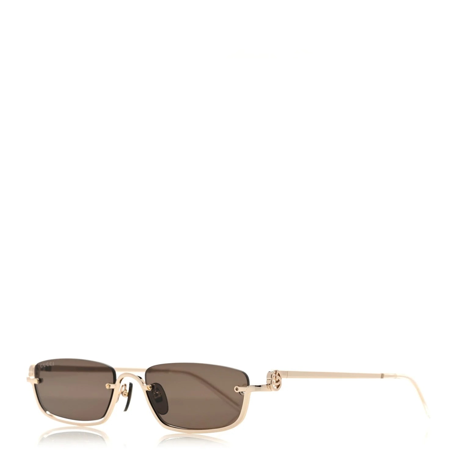 Gucci — Metal Rectangular Frame Sunglasses GG1278S — Accessory — resale