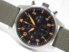 IWC — IWC Pilot's Chronograph 43 MM Orange Index E Boutique Limited '22 MensIW37 — Watch — resale